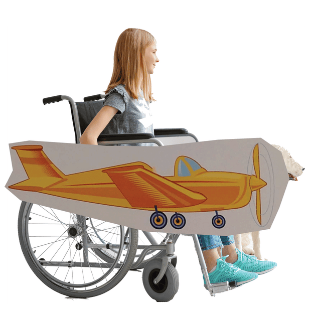 Cartoon Plane Wheelchair Costume Child's