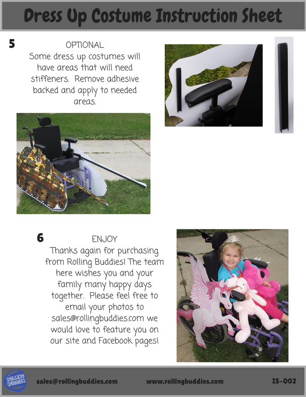 Zebra Wheelchair Costume Child's