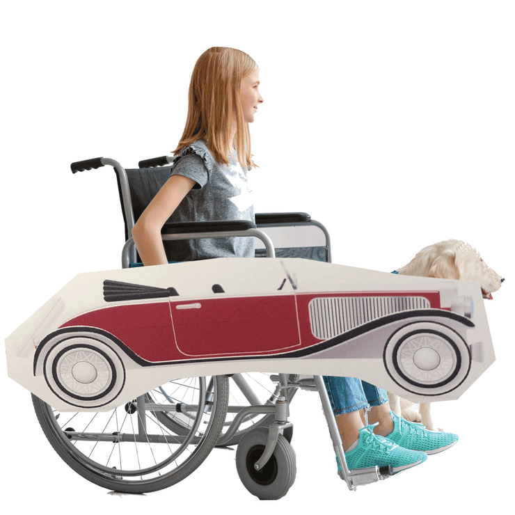Cruella Devile Lookalike Car Wheelchair Costume Child's