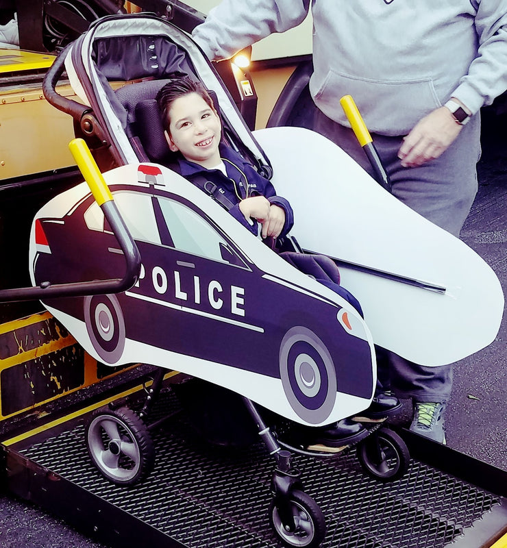 OS Police Car Wheelchair Costume Child's