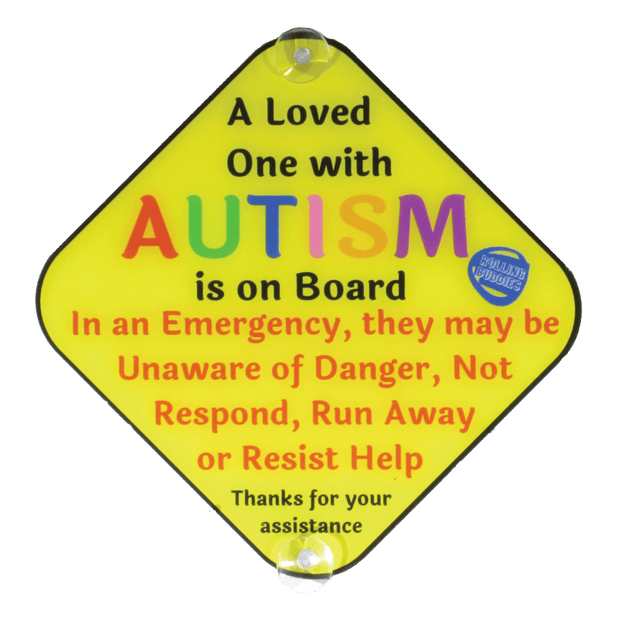Ultimate Bundle Keychain, Light Blue Autism Plastic Door Sign and Plastic Car Sign