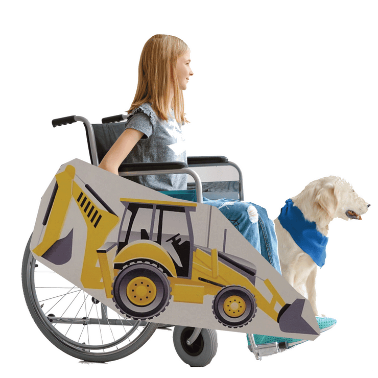 Backhoe 2 Wheelchair Costume Child's