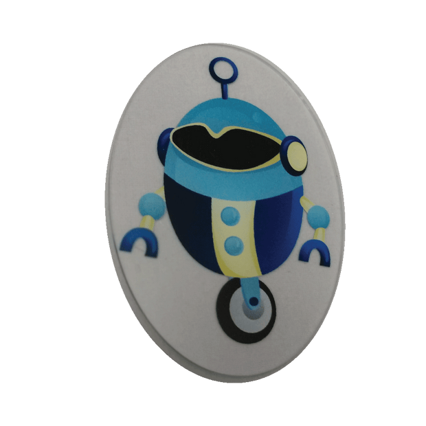 Blue Robot Wheelchair Decoration