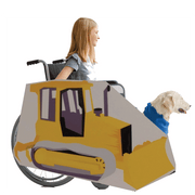 Bulldozer Wheelchair Costume Child's