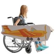 Cartoon Plane Wheelchair Costume Child's