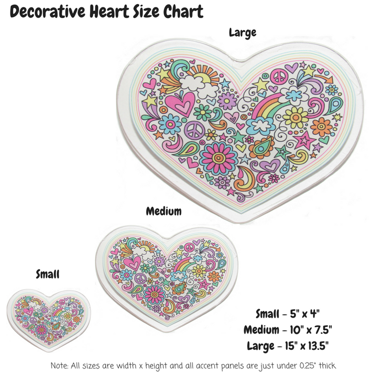 Decorative Heart Decoration Panel