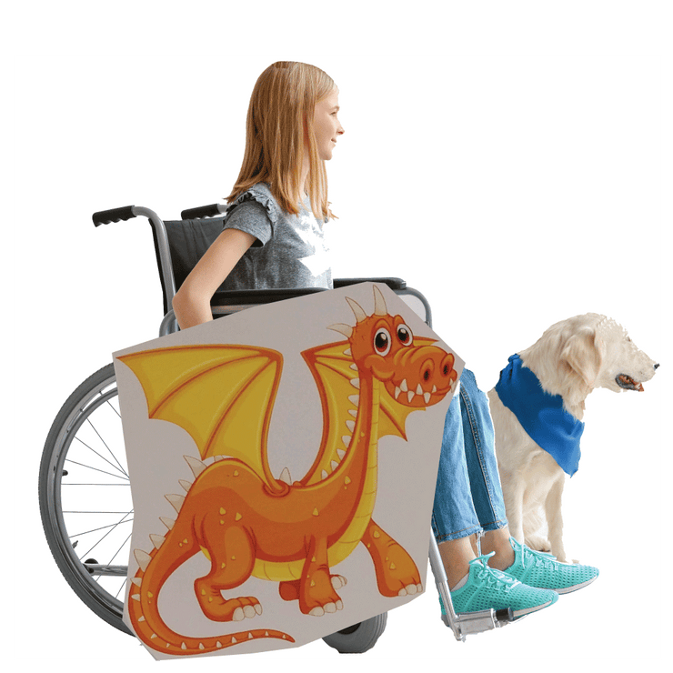 Orange Dragon Wheelchair Costume Child's