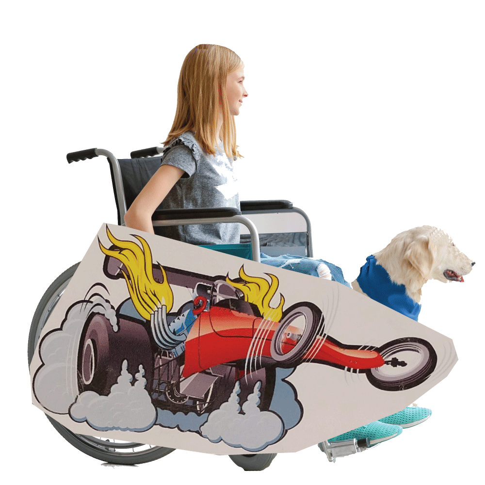 Dragster Wheelchair Costume Child's Rolling Buddies
