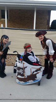 Pirate Ghost Ship Wheelchair Costume Child's