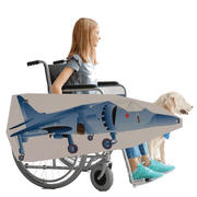 Fighter Jet Plane Wheelchair Costume Child's