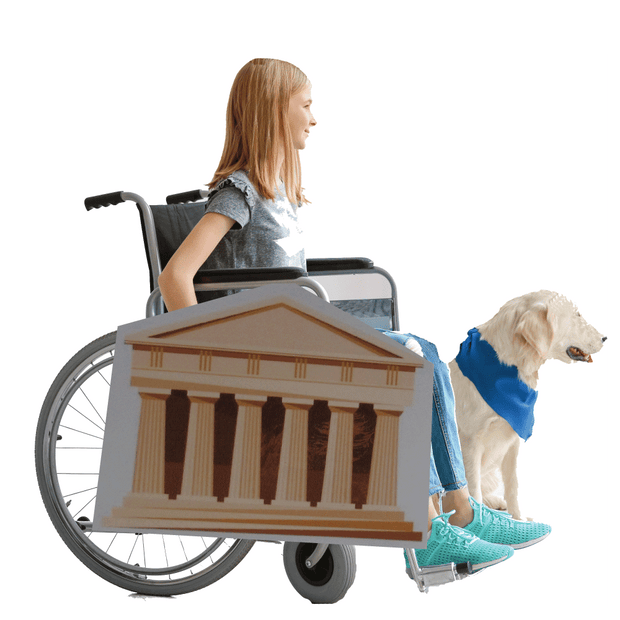 Greek Temple Wheelchair Costume Child's