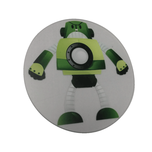 Green Robot Wheelchair Decoration