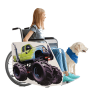 Green Monster Truck Wheelchair Costume Child's