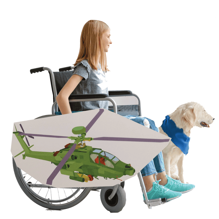 Green Helicopter Wheelchair Costume Child's