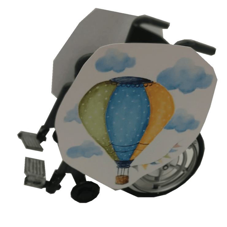 Hot Air Balloon Wheelchair Costume Child's
