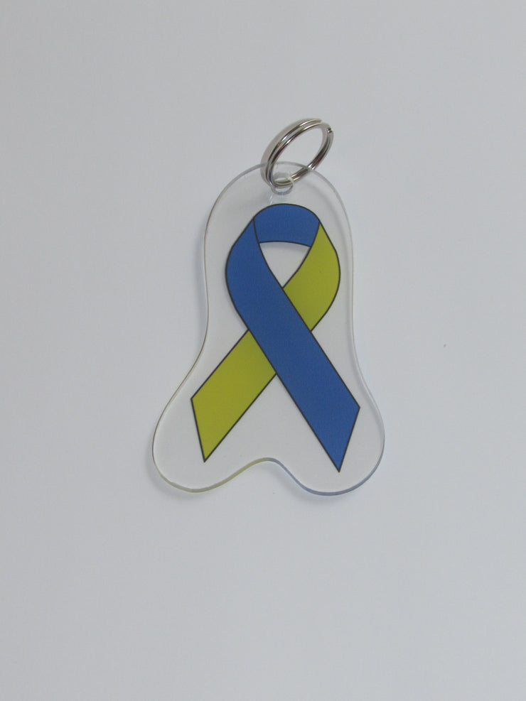 Down Syndrome Awareness Ribbon Keychain