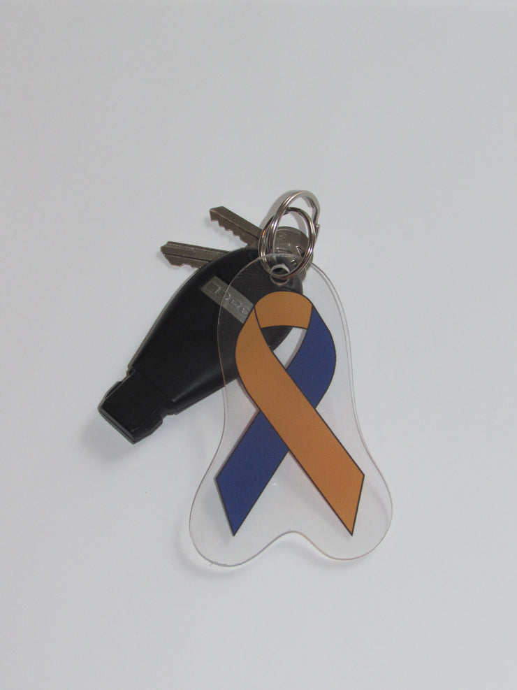 Caregivers Awareness Ribbon Keychain
