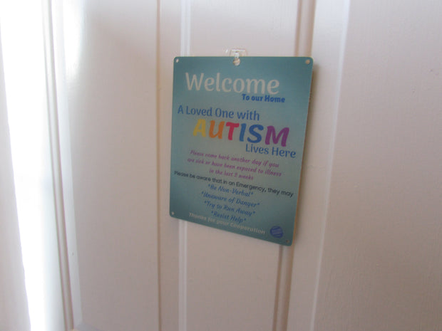 Autism Child Door Sign - Light Blue