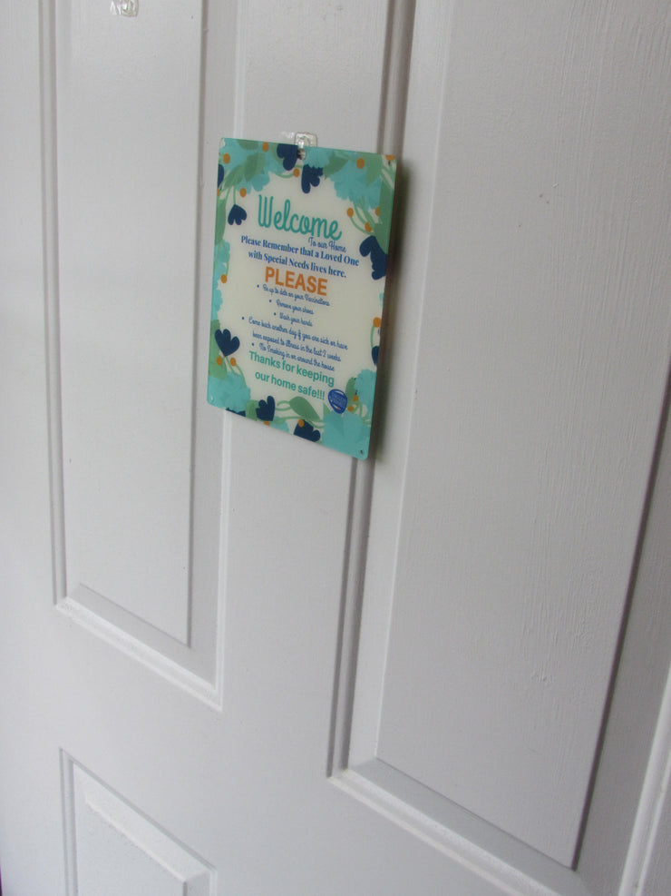 Special Needs Loved One Door Sign - Flower