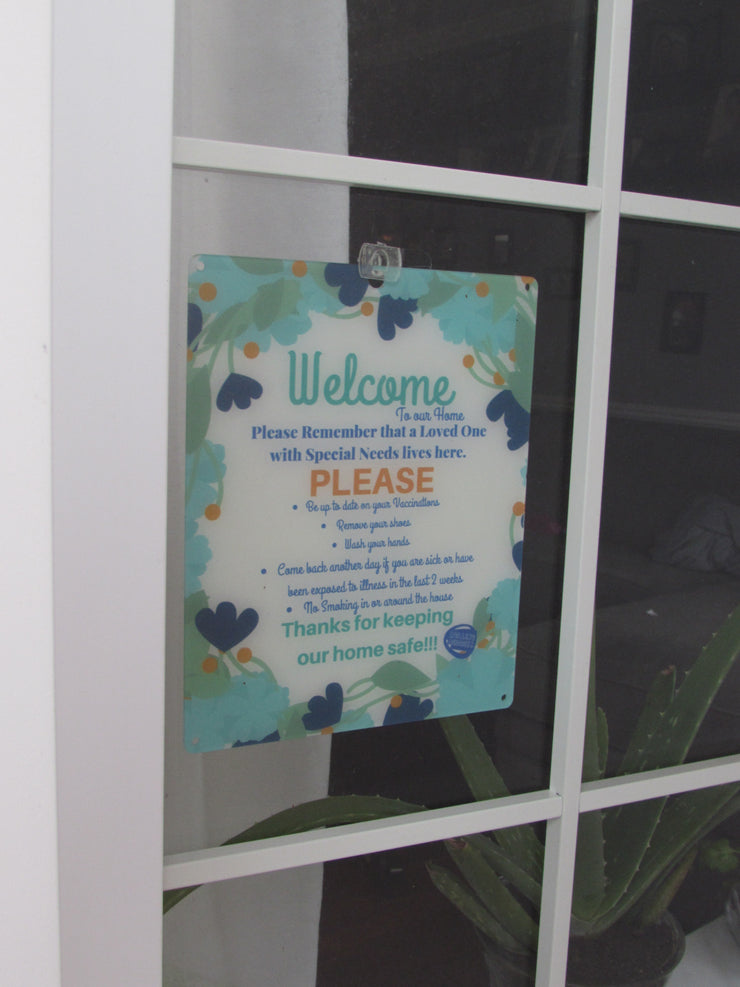 Special Needs Loved One Door Sign - Flower