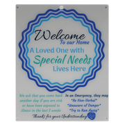Special Needs Child Door Sign - Blue