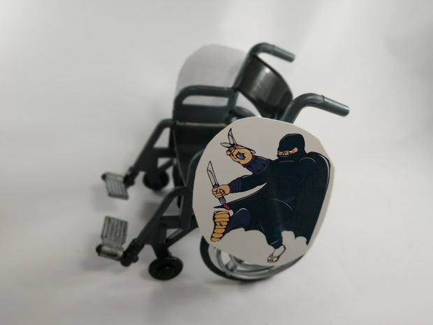 Ninja Warrior Kicking Wheelchair Costume Child's