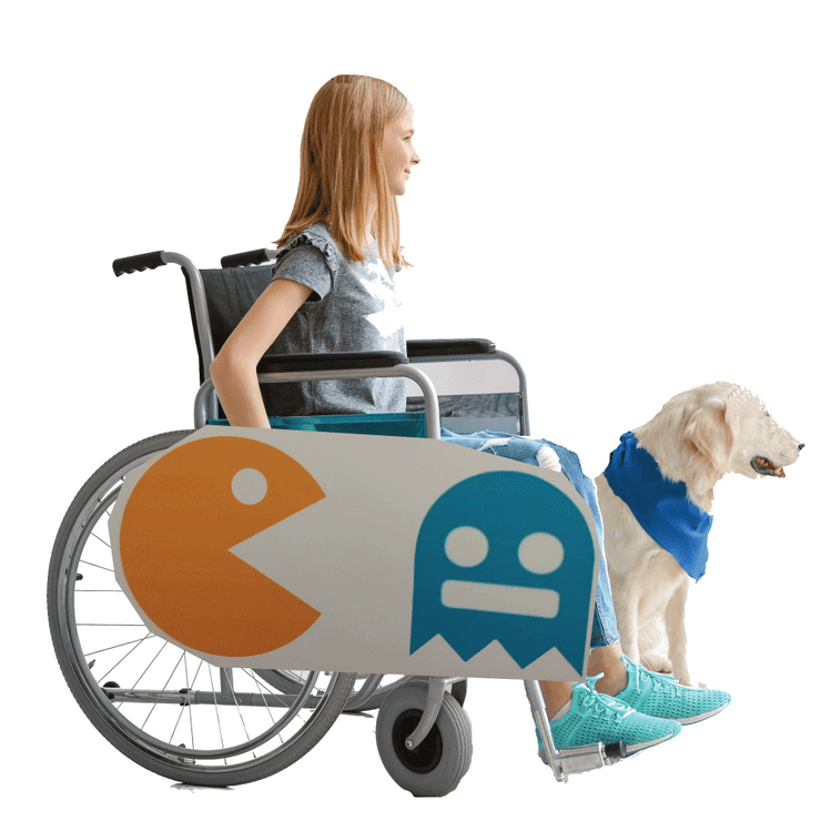 Pac gets Ghost Wheelchair Costume Child's