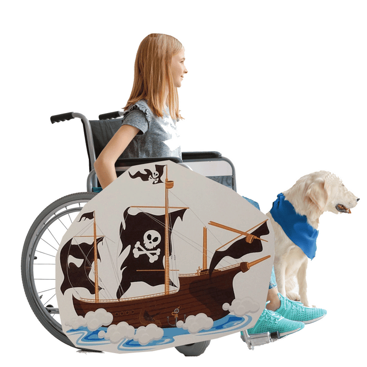 OS Pirate Ghost Ship Wheelchair Costume Child's