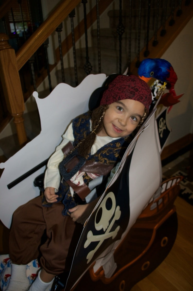 OS Pirate Ship Wheelchair Costume Child's