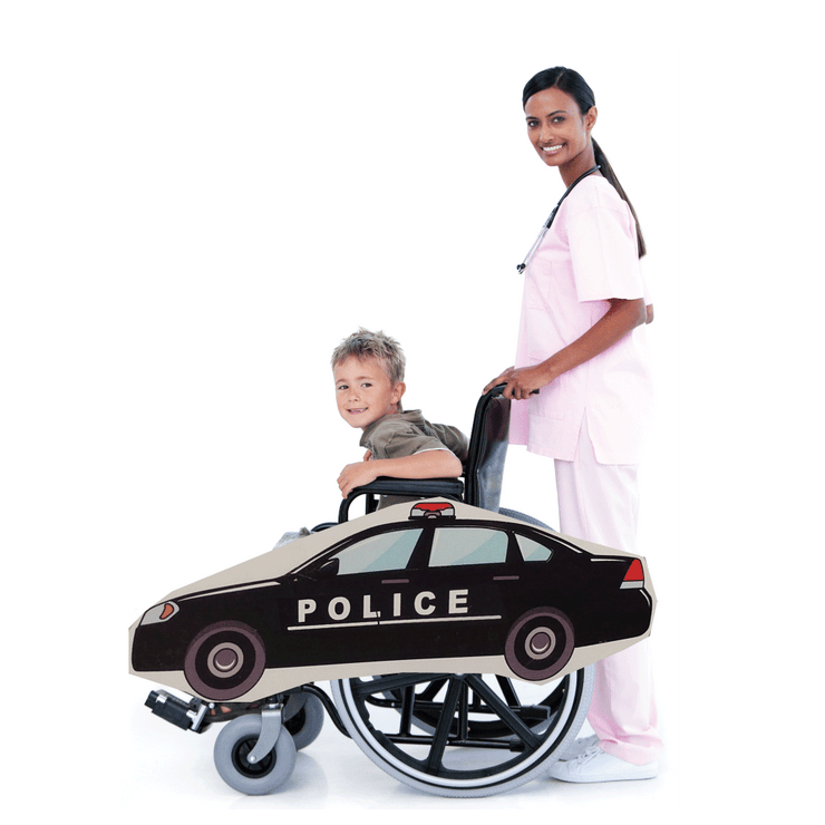 OS Police Car Wheelchair Costume Child's