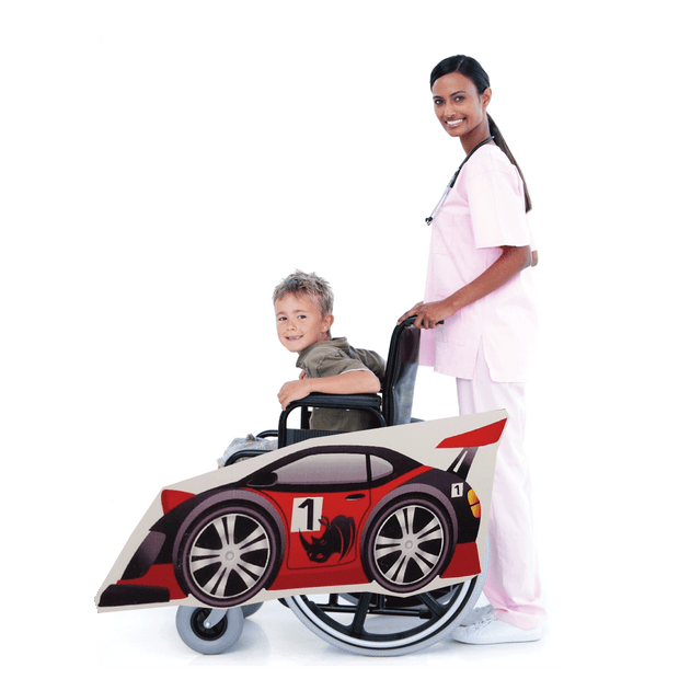 Red Race Car Wheelchair Costume Child's