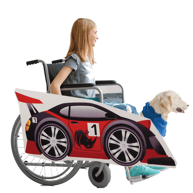 Red Race Car Wheelchair Costume Child's Rolling Buddies