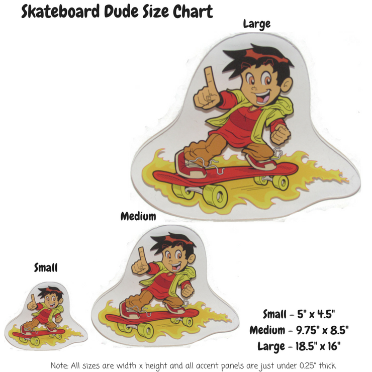 Skateboard Dude Decoration Panel