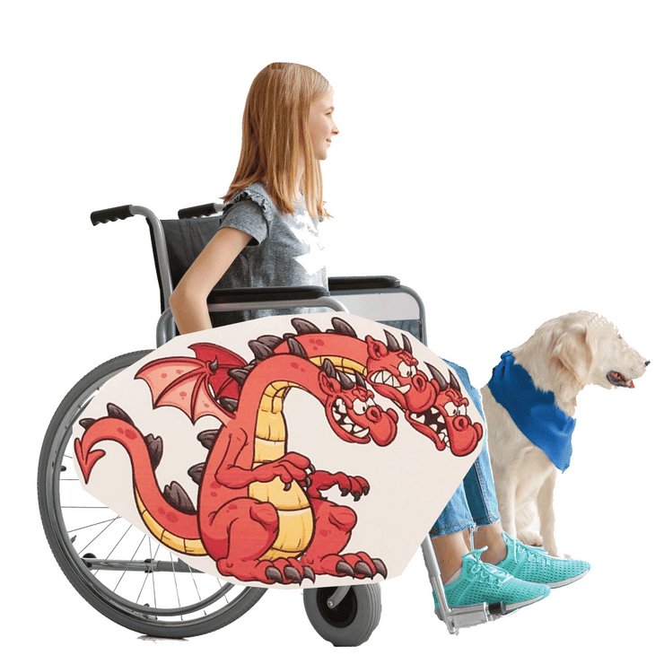 Three Headed Dragon Wheelchair Costume Child's