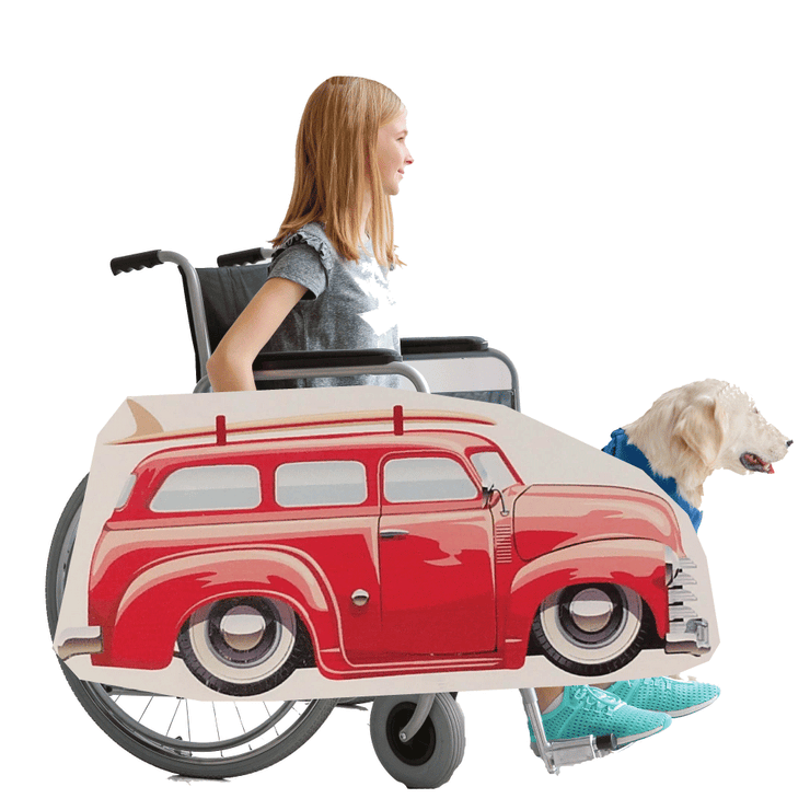 Vintage Surfer Wagon Wheelchair Costume Child's