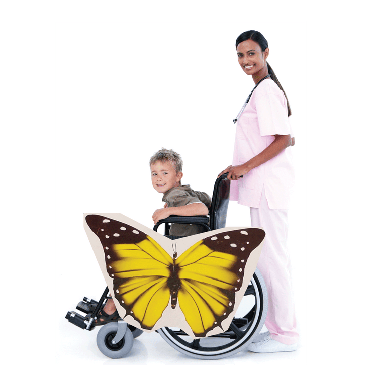 Yellow Butterfly Wheelchair Costume Child's