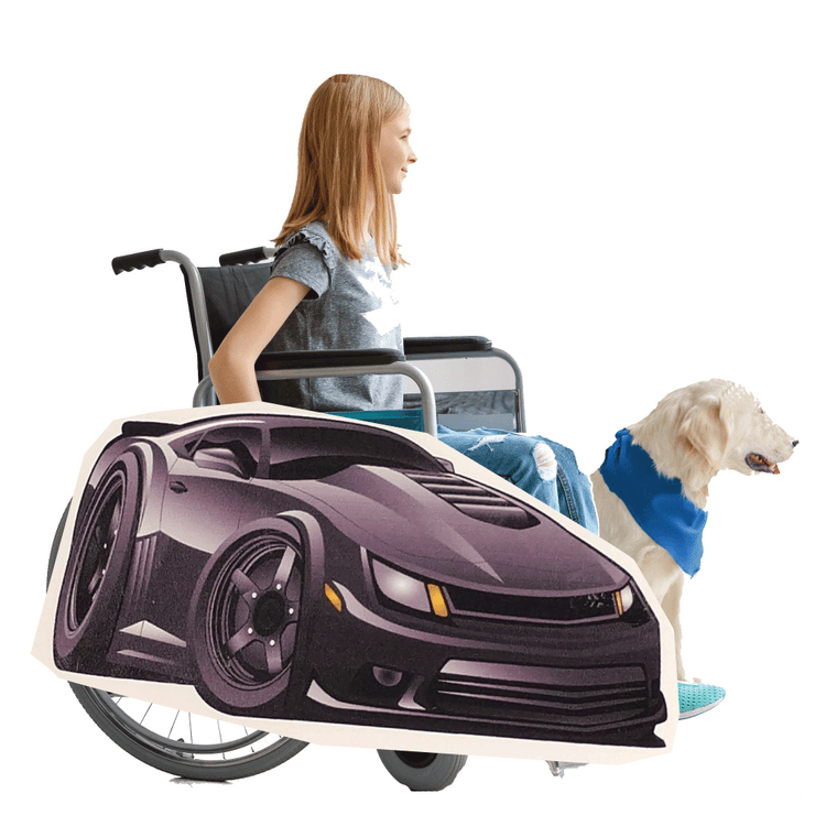 OS Muscle Car (Batman Car Look Alike) Wheelchair Costume Child's