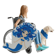 Blue Mermaid Wheelchair Costume Child's