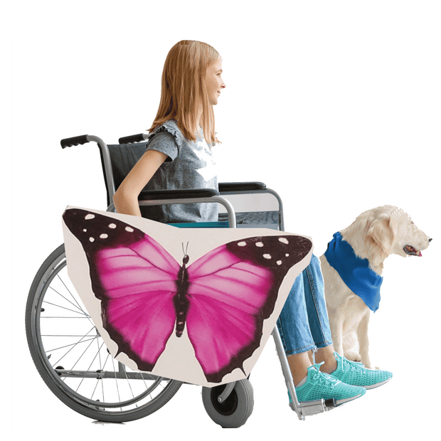 Pink Butterfly 2 Wheelchair Costume Child's