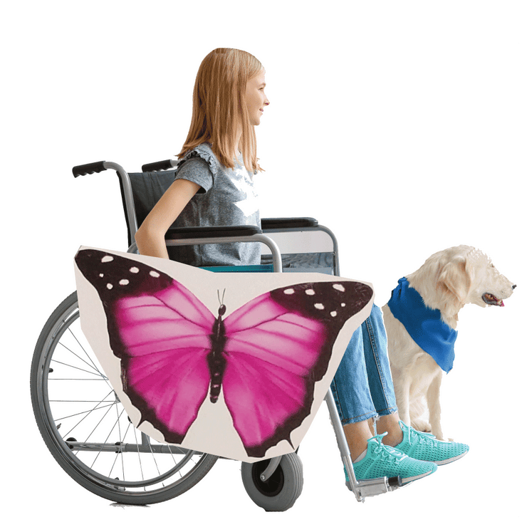 Pink Butterfly 2 Wheelchair Costume Child's