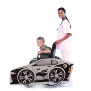 Black White Race Car Wheelchair Costume Child's