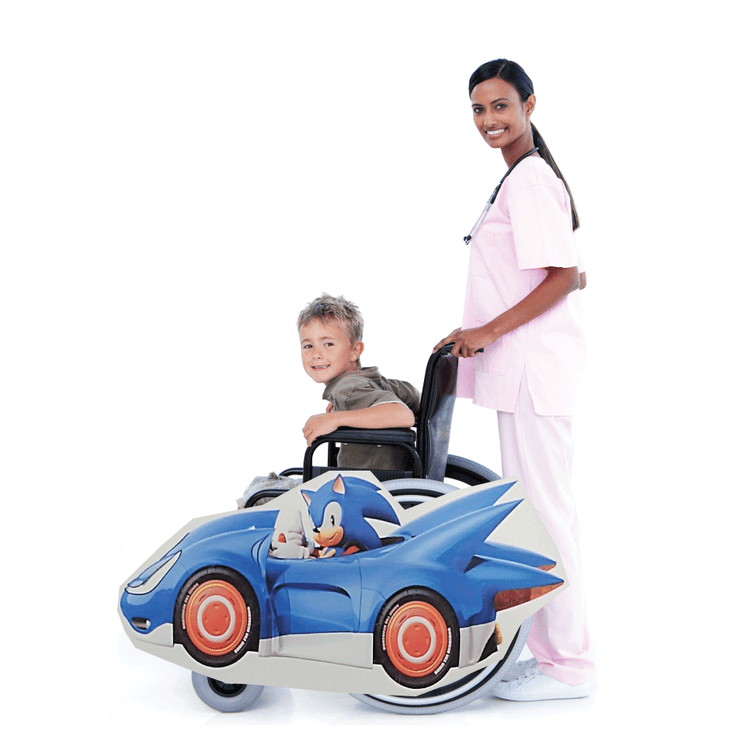 Sonic Car Lookalike Wheelchair Costume Child's
