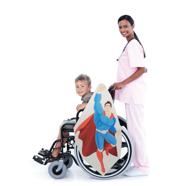 Super Duper Man Wheelchair Costume Child's