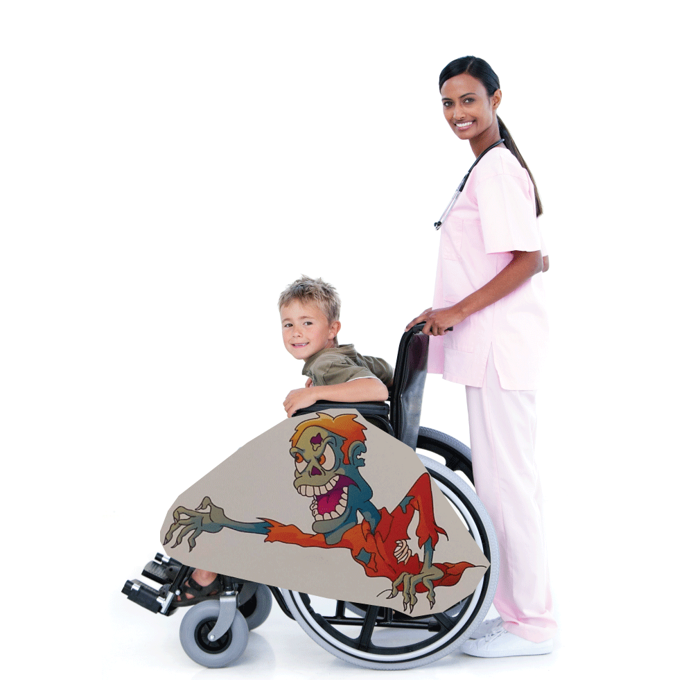 Crawling Zombie Wheelchair Costume Child's Rolling Buddies